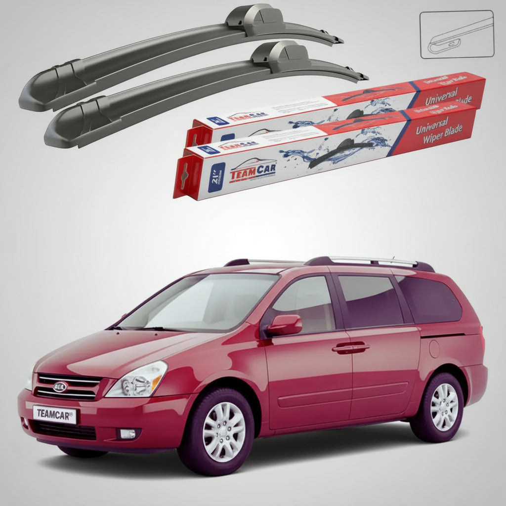 Ștergătoare Kia Sedona I GQ Van 1998-2005 | Set Față Flat – TeamCar®