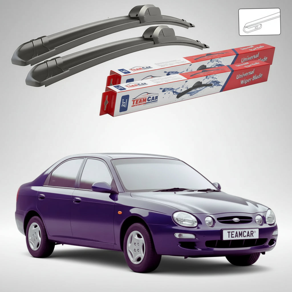 Ștergătoare Kia Shuma I FB Hatchback 1997-2001 | Set Față Flat – TeamCar®
