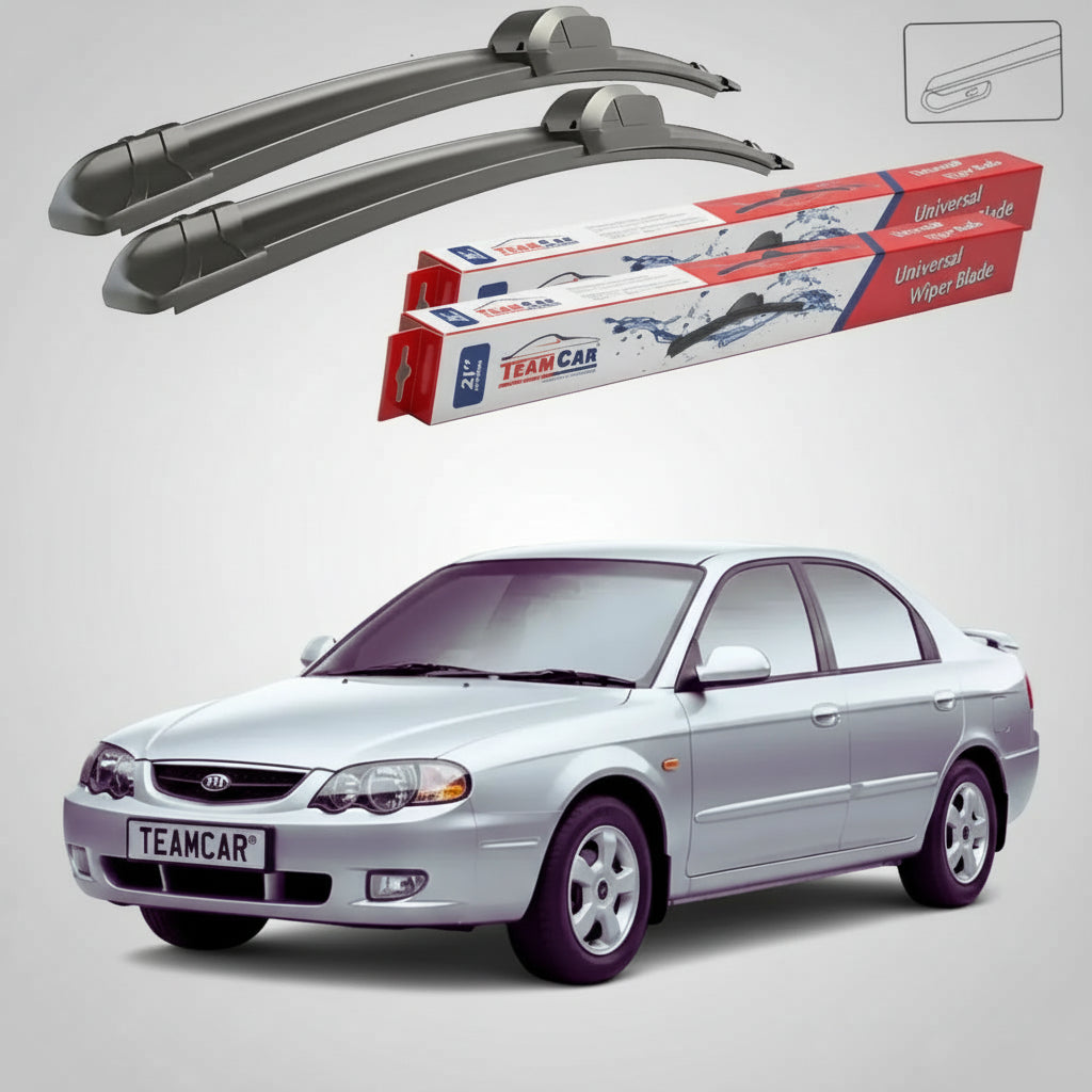 Ștergătoare Kia Shuma II FB Hatchback 2001-2004 | Set Față Flat – TeamCar®