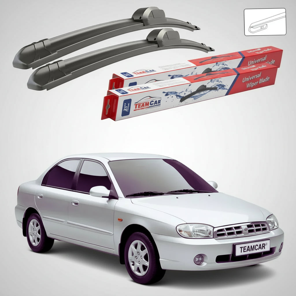 Ștergătoare Kia Shuma II FB Sedan 2001-2004 | Set Față Flat – TeamCar®