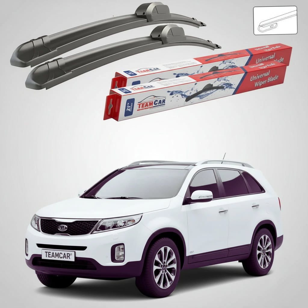 Ștergătoare Kia Sorento II XM SUV 2009-2015 | Set Față Flat – TeamCar®