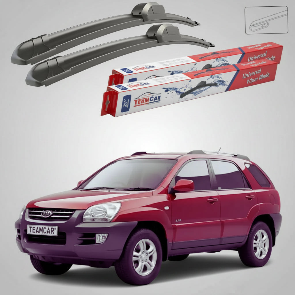 Ștergătoare Kia Sportage II JE SUV 2004-2010 | Set Față Flat – TeamCar®