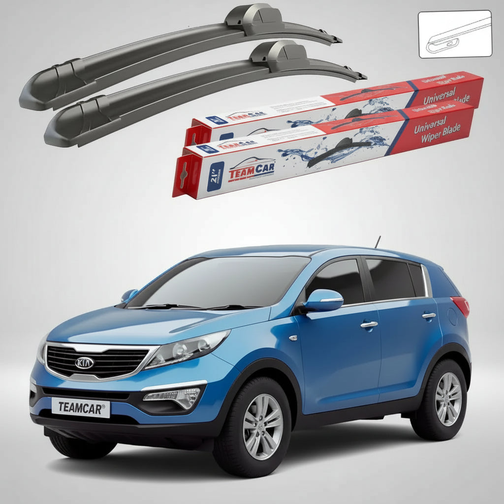 Ștergătoare Kia Sportage III SL SUV 2010-2015 | Set Față Flat – TeamCar®
