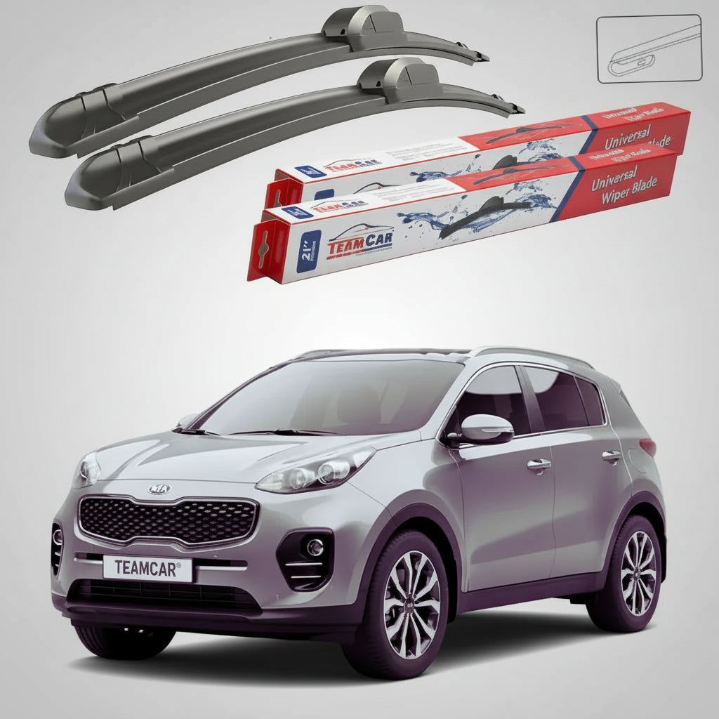 Ștergătoare Kia Sportage IV QL SUV 2015-2022 | Set Față Flat – TeamCar®