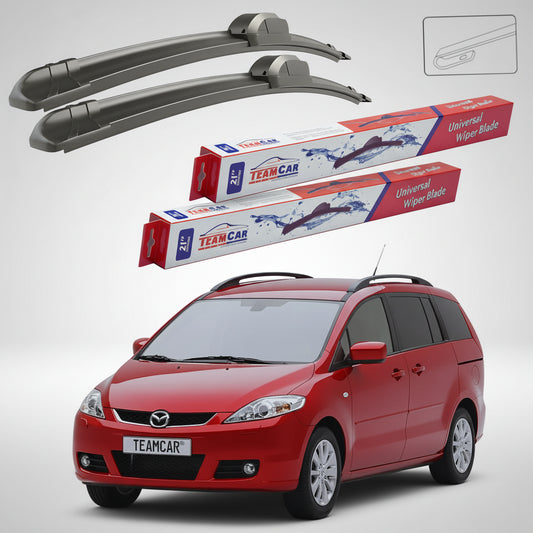 Ștergătoare Mazda 5 CR 2005-2008 | Set Față Flat – TeamCar®