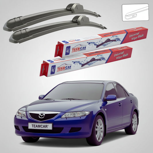 Ștergătoare Mazda 6 GG 2002-2005 | Set Față Flat – TeamCar®