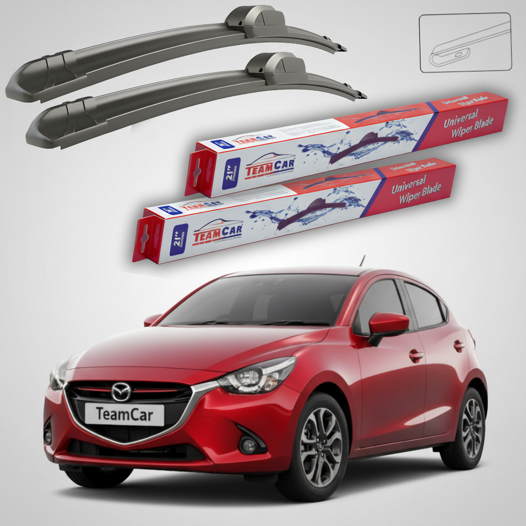 Ștergătoare Mazda 2 DJ 2014-2019 | Set Față Flat – TeamCar®
