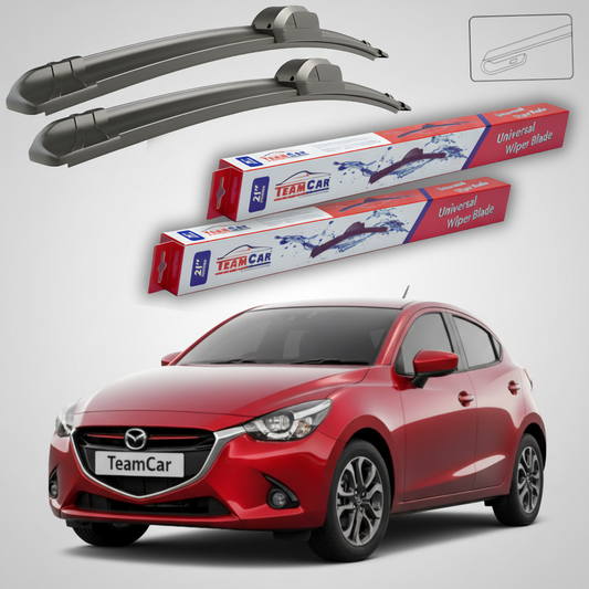 Ștergătoare Mazda 2 DJ 2014-2019 | Set Față Flat – TeamCar®