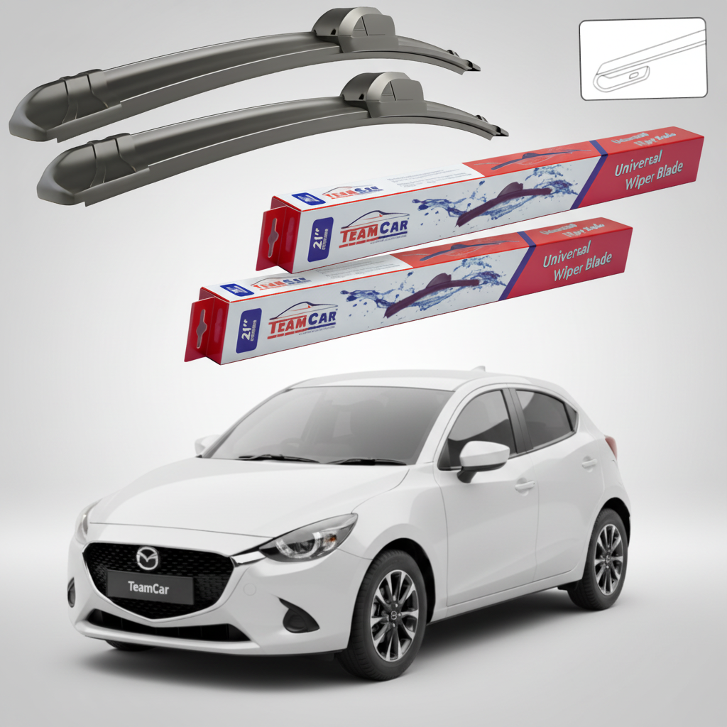 Stergatoare Mazda 2 DJ Facelift 2023-2026 | Set Fata Flat - TeamCar