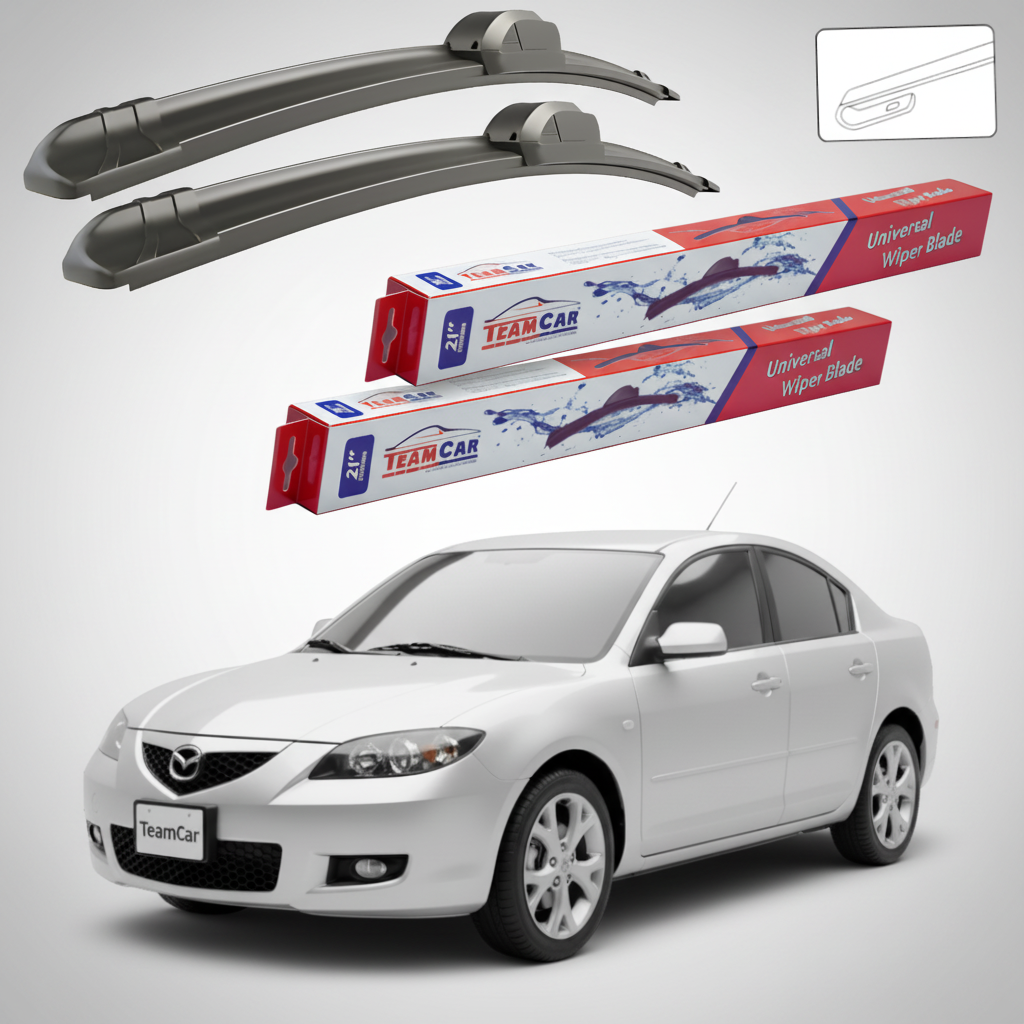 Stergatoare Mazda 3 BK Facelift Sedan 2006-2009 | Set Fata Flat - TeamCar