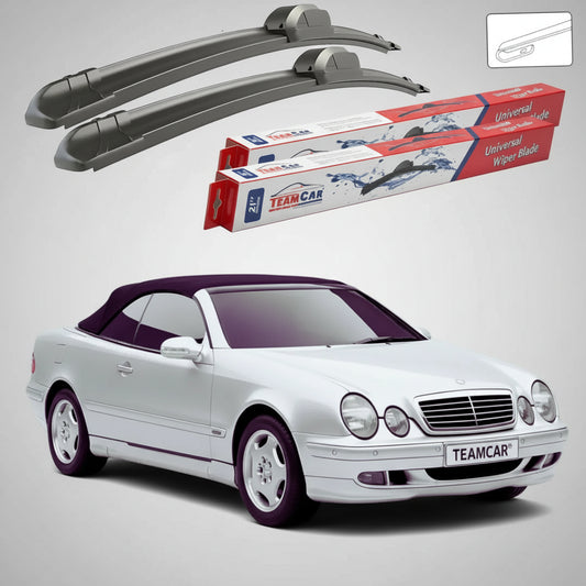 Ștergătoare Mercedes-Benz CLK Cabriolet A208 1998-2002 | Set Față Flat – TeamCar®