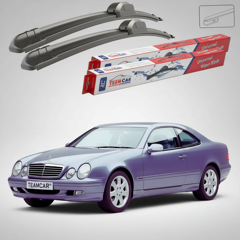 Ștergătoare Mercedes-Benz CLK Coupé C208 1997-2002 | Set Față Flat – TeamCar®