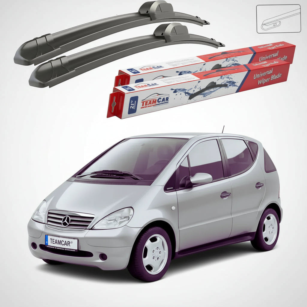 Ștergătoare Mercedes-Benz Clasa A W168 1997-2004 | Set Față Flat – TeamCar®