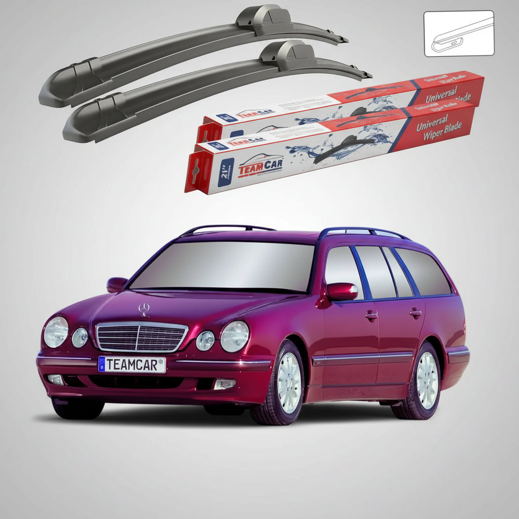 Ștergătoare Mercedes-Benz Clasa E T-Model S210 1996-2003 | Set Față Flat – TeamCar®