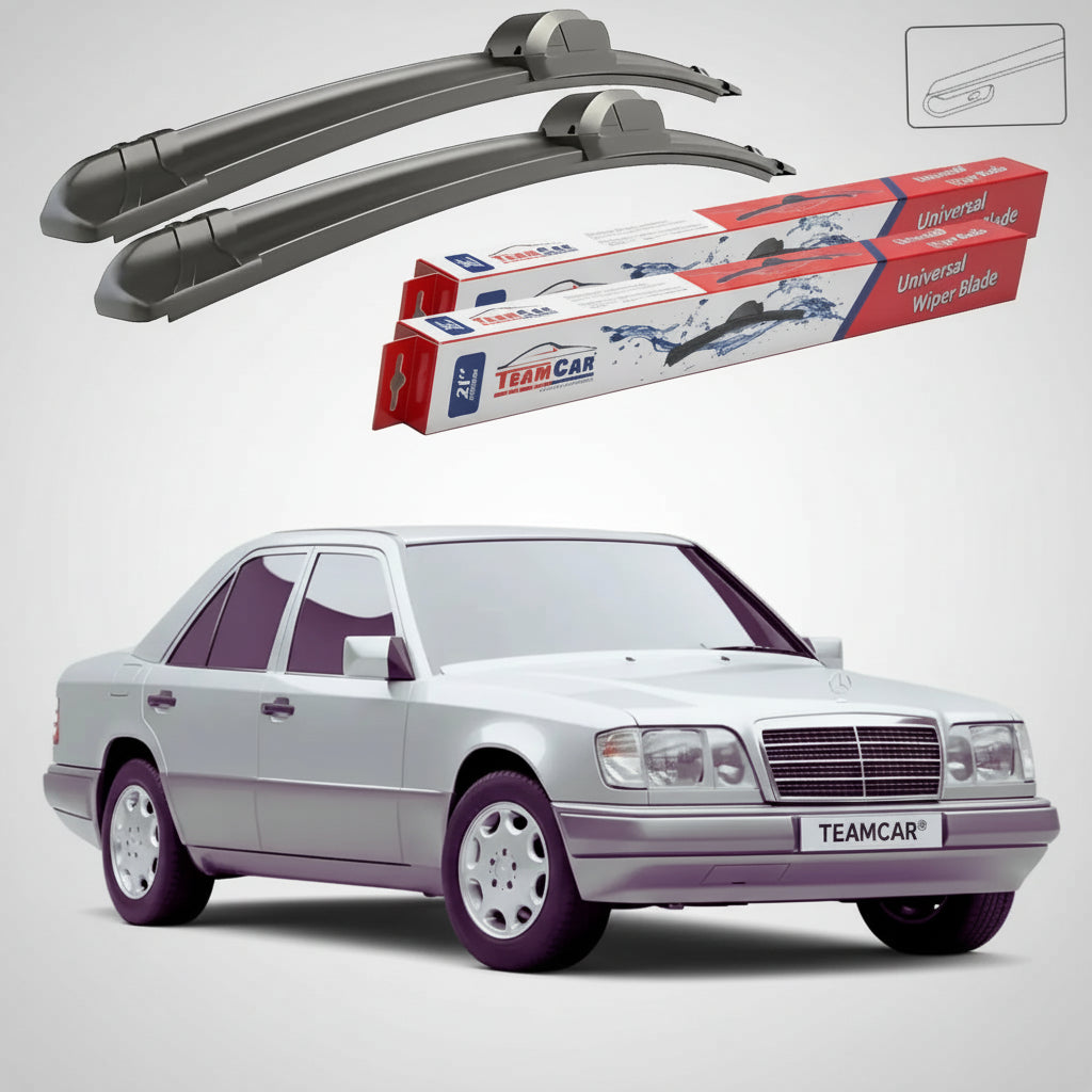 Ștergătoare Mercedes-Benz Clasa E W124 1992-1995 | Set Față Flat – TeamCar®