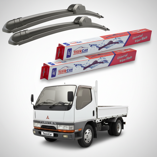 Ștergătoare TeamCar® pentru Mitsubishi Canter Van / Fuso (FB, FE, FG) 1996–2000 – Set Față Flat