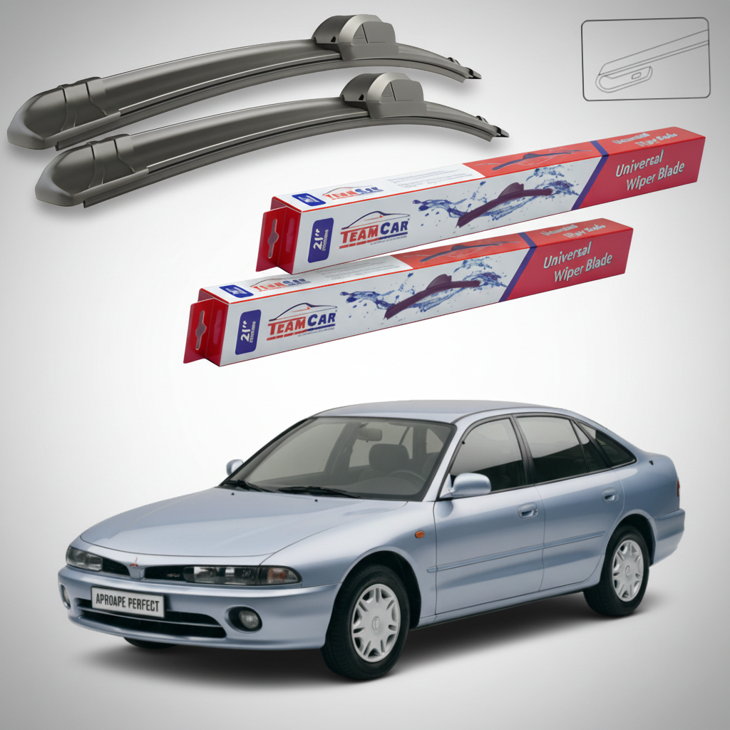 Ștergătoare TeamCar® pentru Mitsubishi Galant V Hatchback (E5_A, E7_A, E8_A) 1992–1996 – Set Față Flat