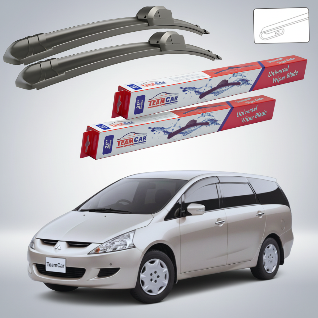 Stergatoare TeamCar pentru Mitsubishi Grandis Facelift MPV (NA_W) 2008-2010 - Set Fata Flat