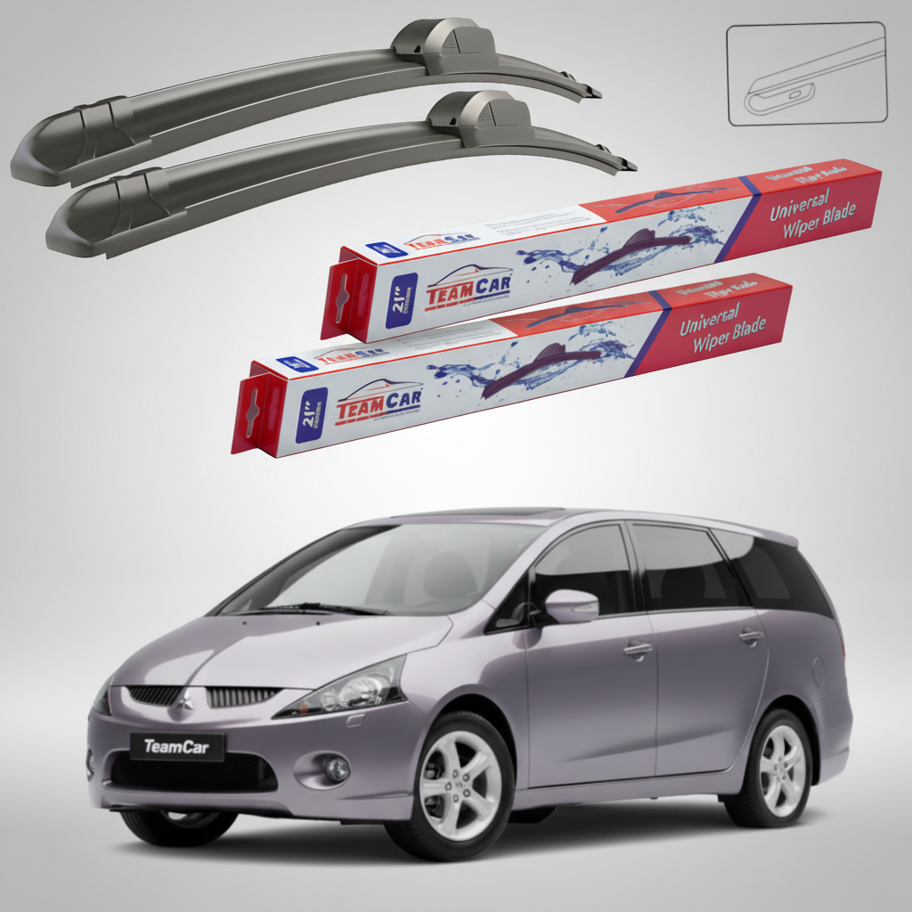 Stergatoare TeamCar pentru Mitsubishi Grandis MPV (NA_W) 2004-2008 - Set Fata Flat