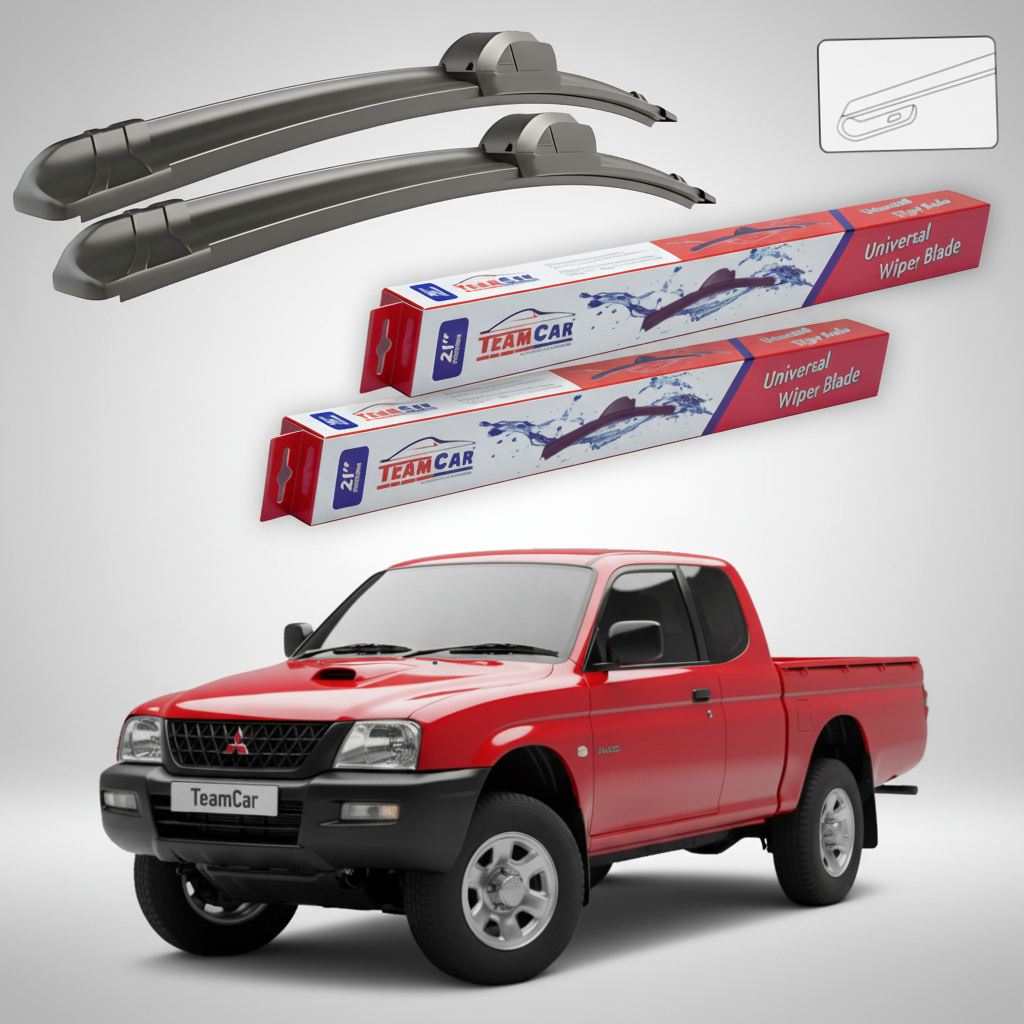 Stergatoare TeamCar pentru Mitsubishi L200 Pick-up Gen III (K6_T/K7_T) 1996-2007 - Set Fata Flat