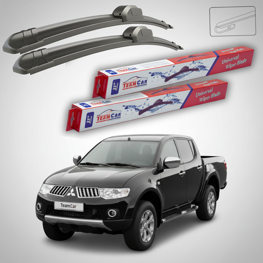 Stergatoare TeamCar pentru Mitsubishi L200 Pick-up Gen IV Facelift (KB_T/KA_T) 2009-2015 - Set Fata Flat 550+450mm