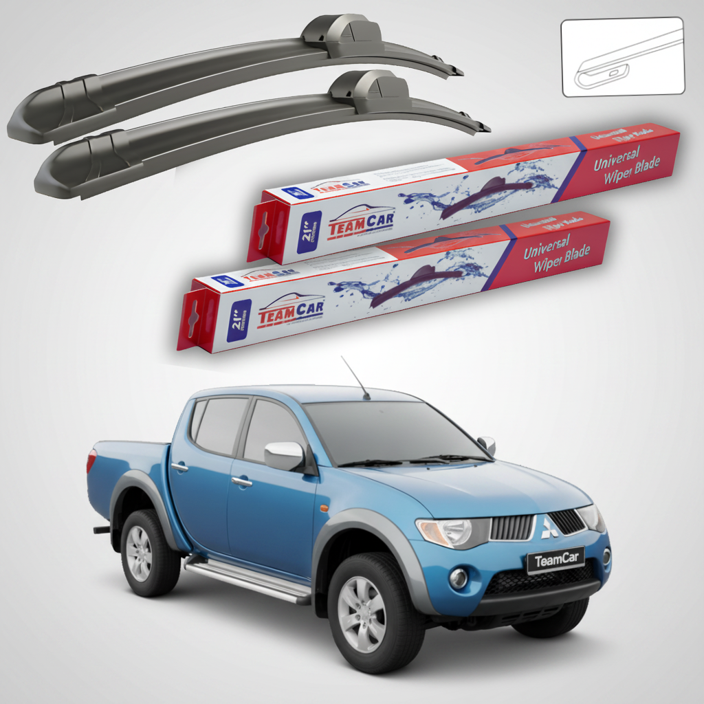 Stergatoare TeamCar pentru Mitsubishi L200 Pick-up Gen IV (KB_T/KA_T) 2005-2009 - Set Fata Flat 530+450mm