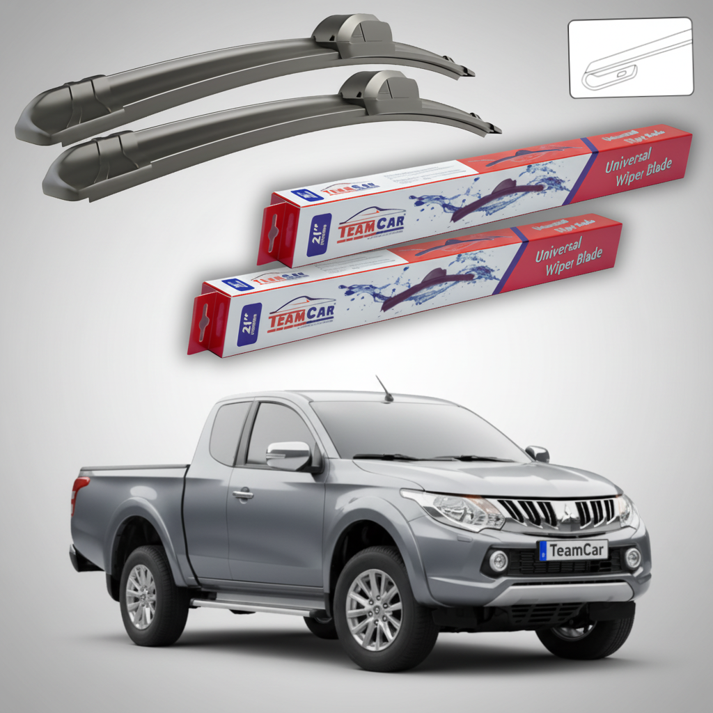 Stergatoare TeamCar pentru Mitsubishi L200 Pick-up Gen V (KJ_/KK_/KL_) 2015-2024 - Set Fata Flat