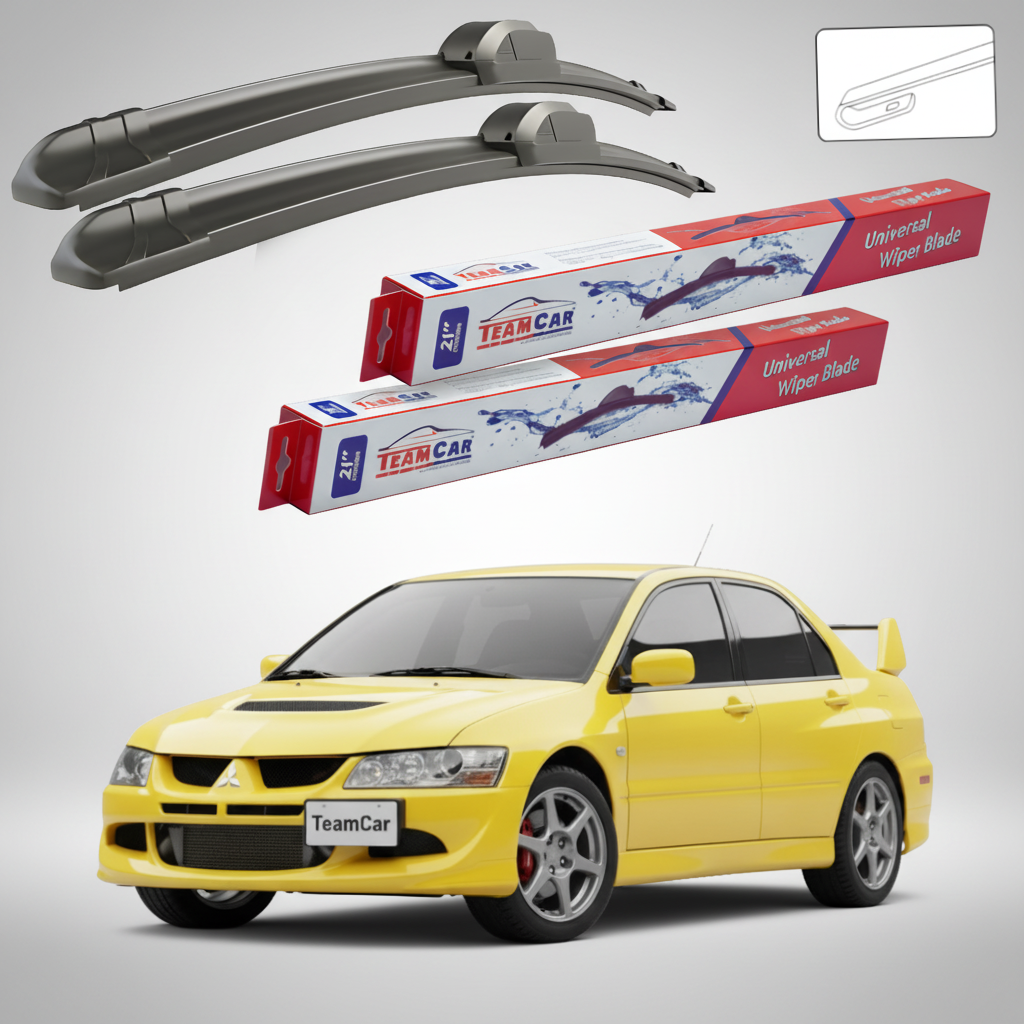 Stergatoare TeamCar pentru Mitsubishi Lancer Gen VII (CS_A/CT_A) EVO 7-9 2003-2010 - Set Fata Flat