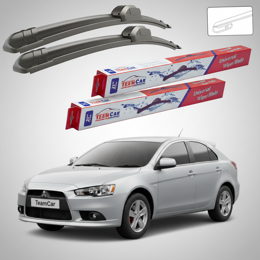 Ștergătoare TeamCar® pentru Mitsubishi Lancer Sportback (CX_A) 2008+ – Set Față Flat