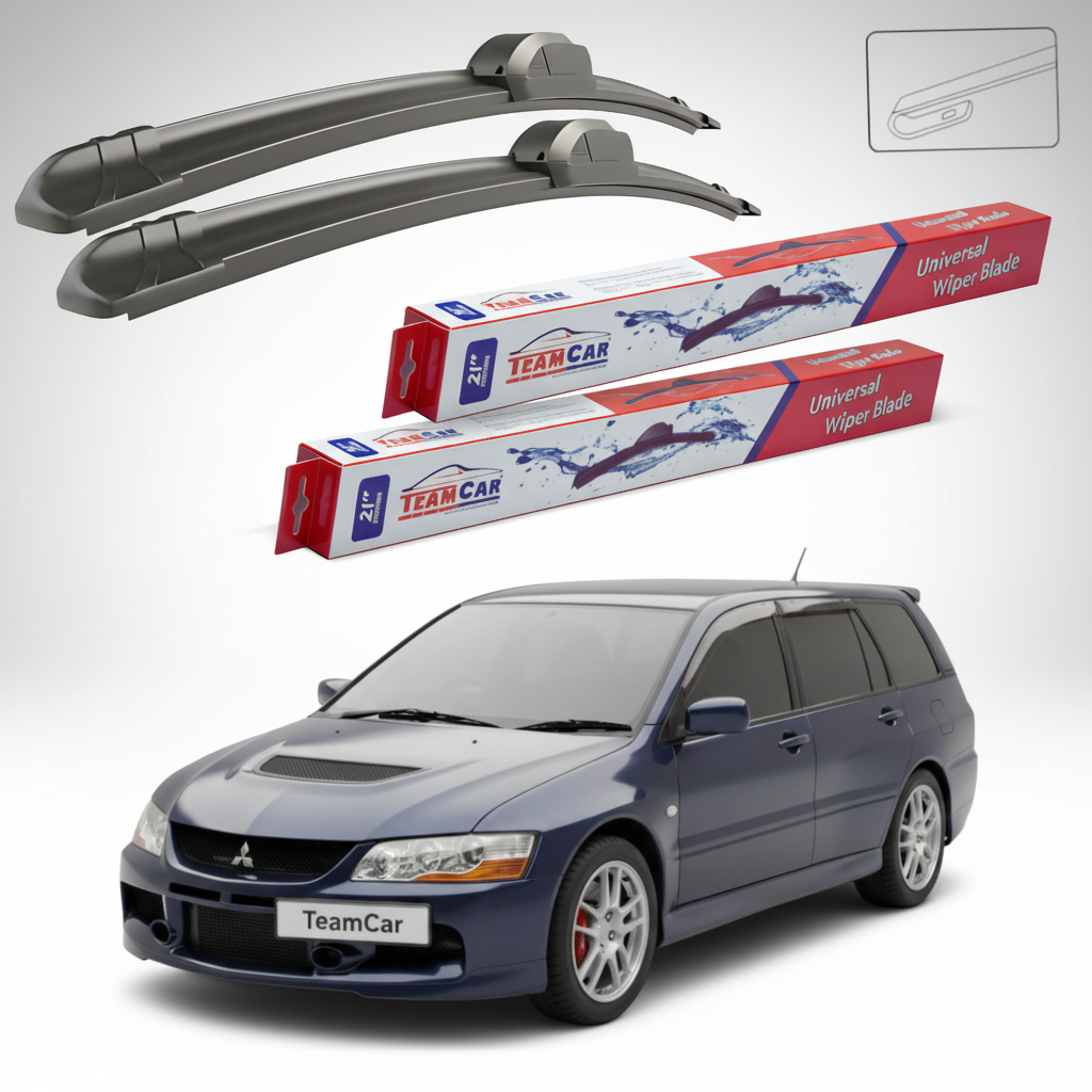 Stergatoare TeamCar pentru Mitsubishi Lancer Wagon Gen VII (CS_W/CT_W) EVO IX Wagon 2003-2008 - Set Fata Flat
