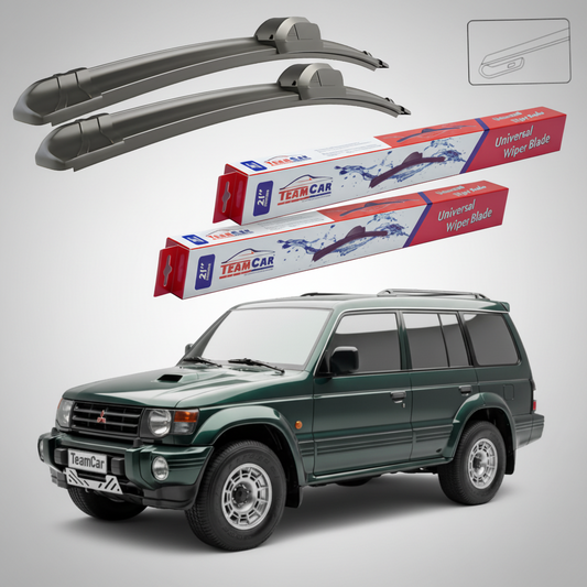 Ștergătoare TeamCar® pentru Mitsubishi Montero / Pajero II 1990–2000 – Set Față Flat