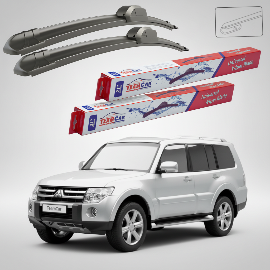 Ștergătoare TeamCar® pentru Mitsubishi Pajero IV (V8_W, V9_W) 2007–2021 – Set Față Flat