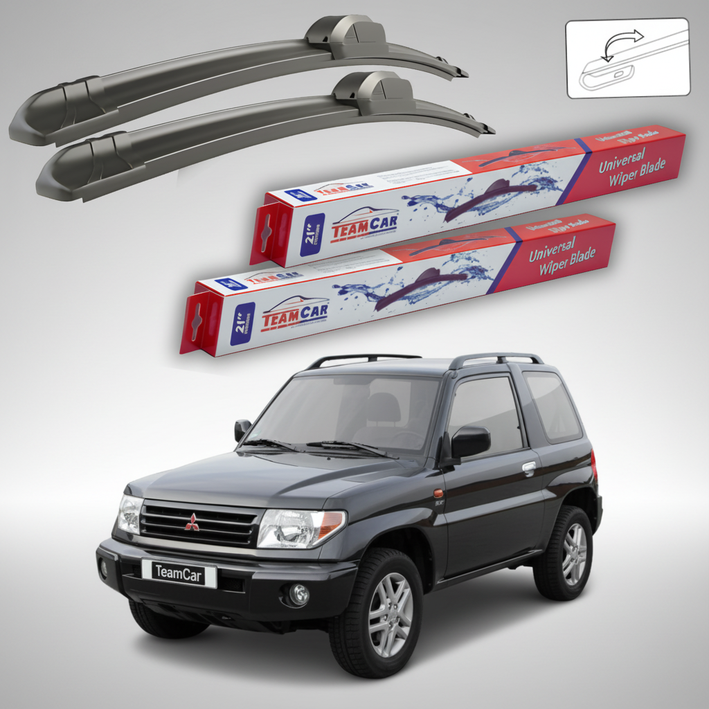 Ștergătoare TeamCar® pentru Mitsubishi Pajero Pinin (H6_W, H7_W) 2000–2007 – Set Față Flat