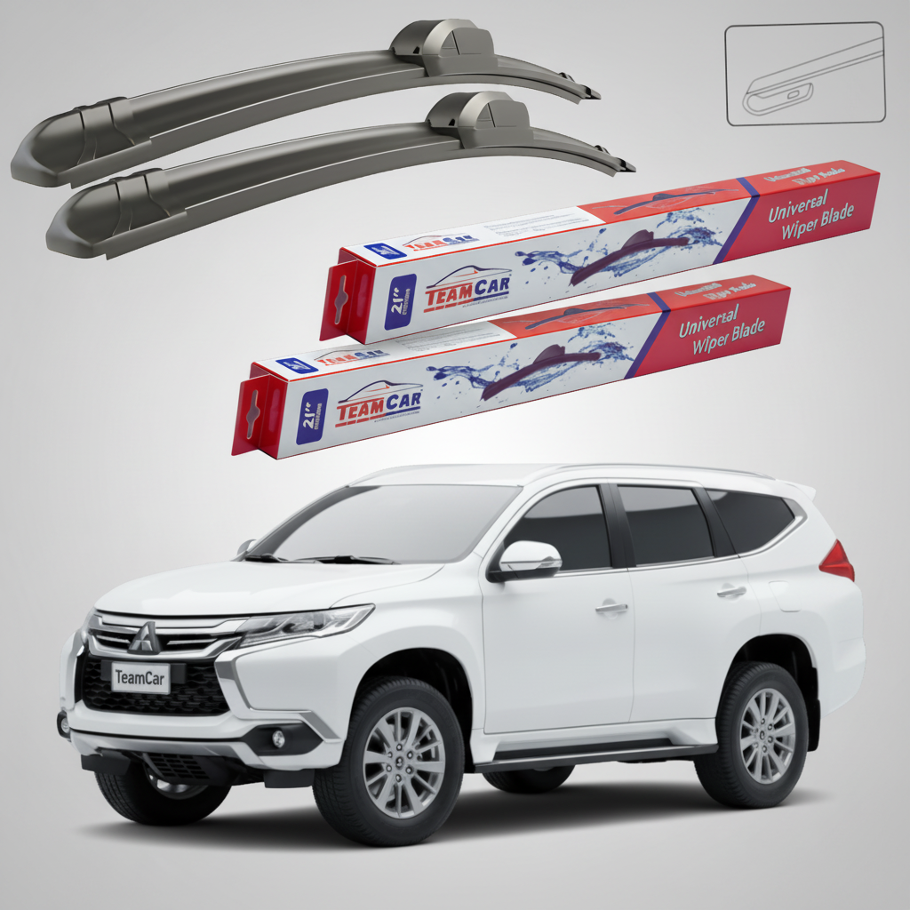 Ștergătoare TeamCar® pentru Mitsubishi Pajero Sport III / Montero Sport (KS) 2015–prezent – Set Față Flat