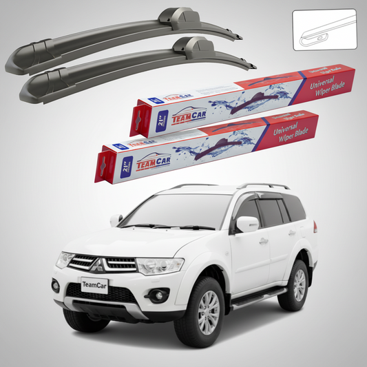 Ștergătoare TeamCar® pentru Mitsubishi Pajero Sport II (KH/KG) 2008–2016 – Set Față Flat