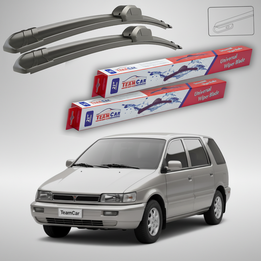 Ștergătoare TeamCar® pentru Mitsubishi Santamo MPV 1999–2004 – Set Față Flat