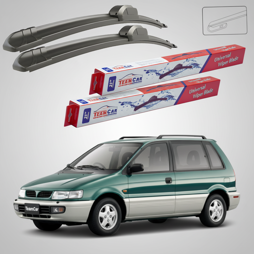 Ștergătoare TeamCar® pentru Mitsubishi Space Runner II (N6_W) 1999–2002 – Set Față Flat