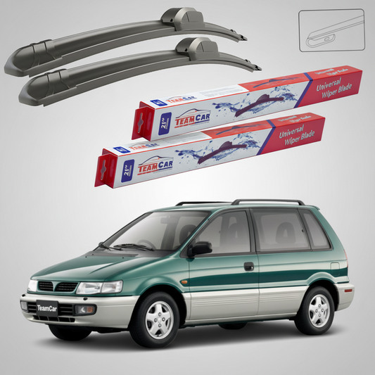 Ștergătoare TeamCar® pentru Mitsubishi Space Runner II (N6_W) 1999–2002 – Set Față Flat