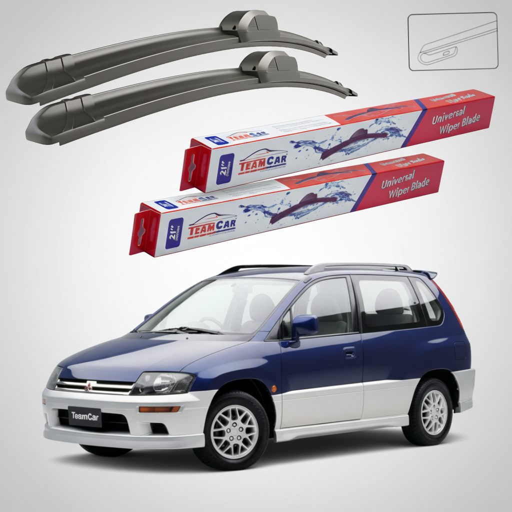 Ștergătoare TeamCar® pentru Mitsubishi Space Runner I (N1_W, N2_W) 1991–1999 – Set Față Flat