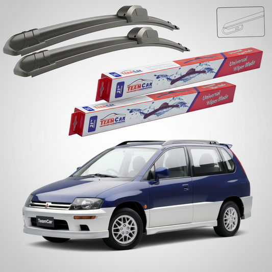 Ștergătoare TeamCar® pentru Mitsubishi Space Runner I (N1_W, N2_W) 1991–1999 – Set Față Flat