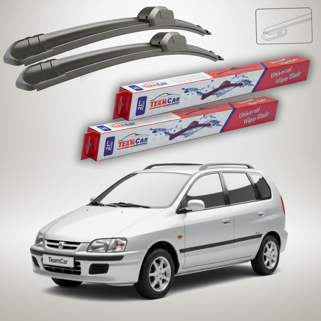 Ștergătoare TeamCar® pentru Mitsubishi Space Star I (DG_A) 1998–2004 – Set Față Flat