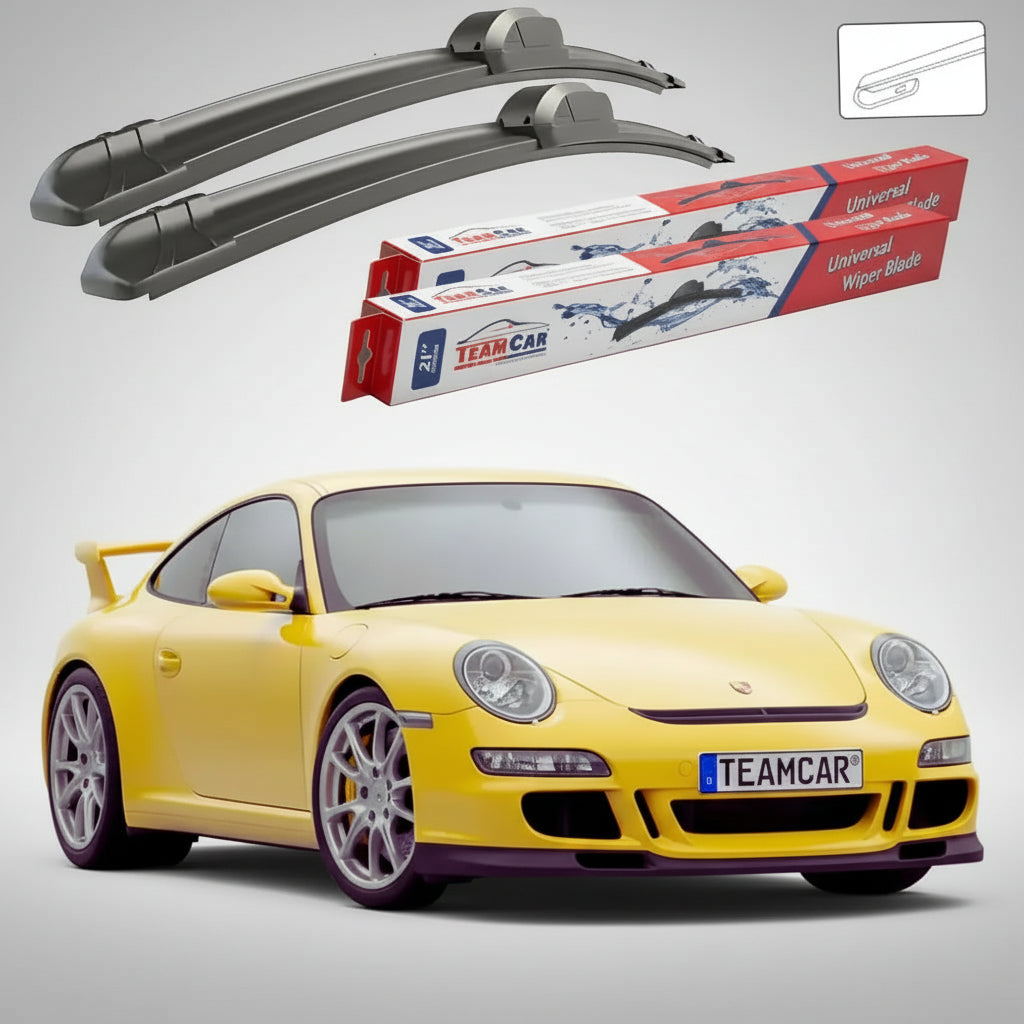 Ștergătoare Porsche 911 GT3 997.1 2006-2009 | Set Față Flat – TeamCar®
