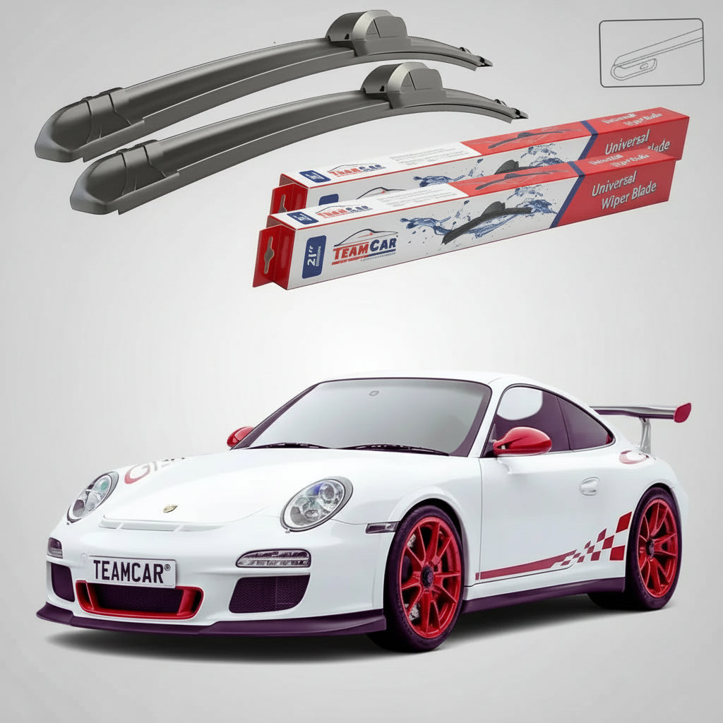 Ștergătoare Porsche 911 GT3 RS 997.2 2009-2012 | Set Față Flat – TeamCar®