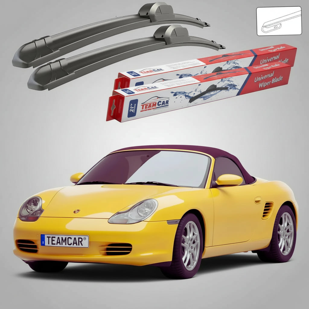 Ștergătoare Porsche Boxster 986 987 1996-2012 | Set Față Flat – TeamCar®