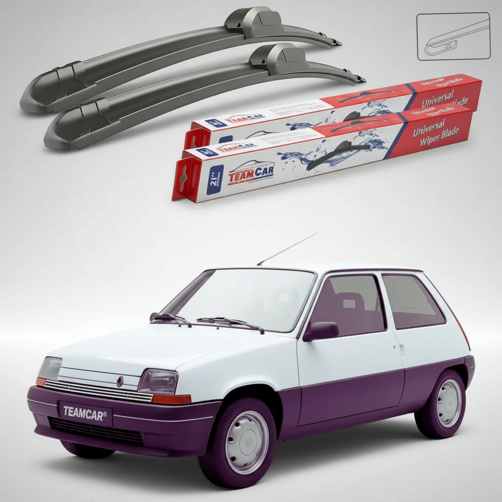 Ștergătoare Renault 5 Supercinq Hatchback 1990-1996 | Set Față Flat – TeamCar®