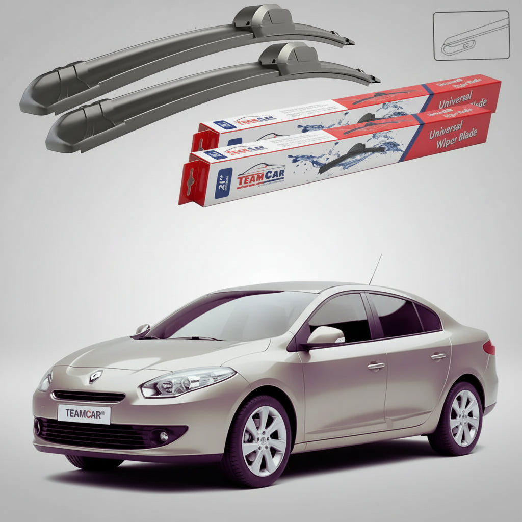 Ștergătoare Renault Fluence Sedan 2009-prezent | Set Față Flat – TeamCar®