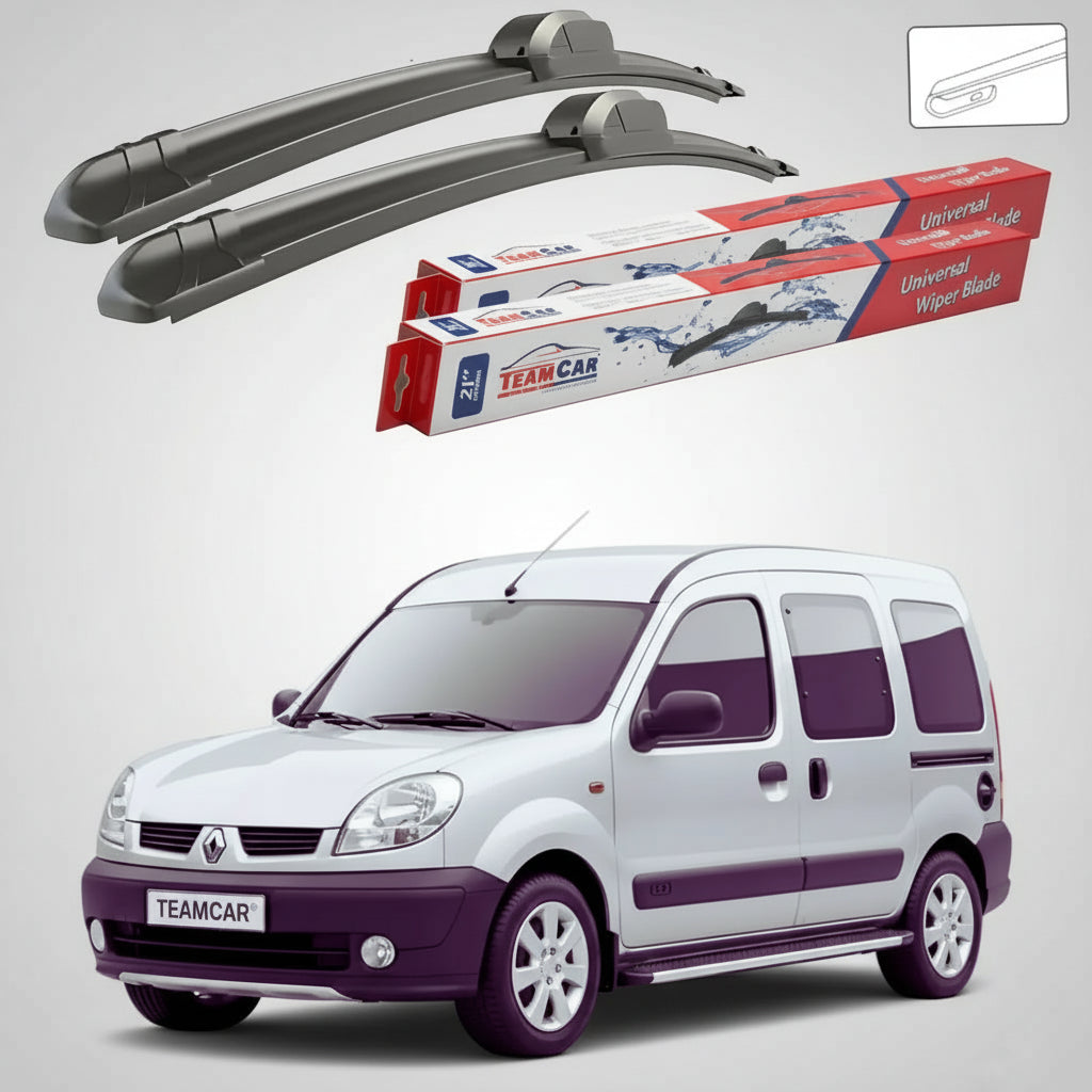 Ștergătoare Renault Kangoo I Van 2Uśi 1997-2007 | Set Față Flat – TeamCar®