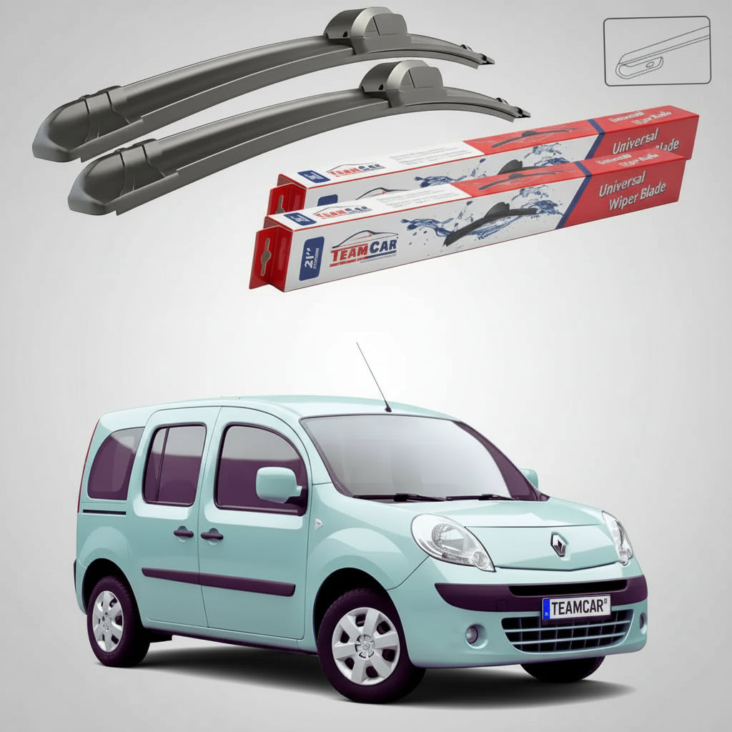 Ștergătoare Renault Kangoo II Hayon 2008-prezent | Set Față Flat – TeamCar®