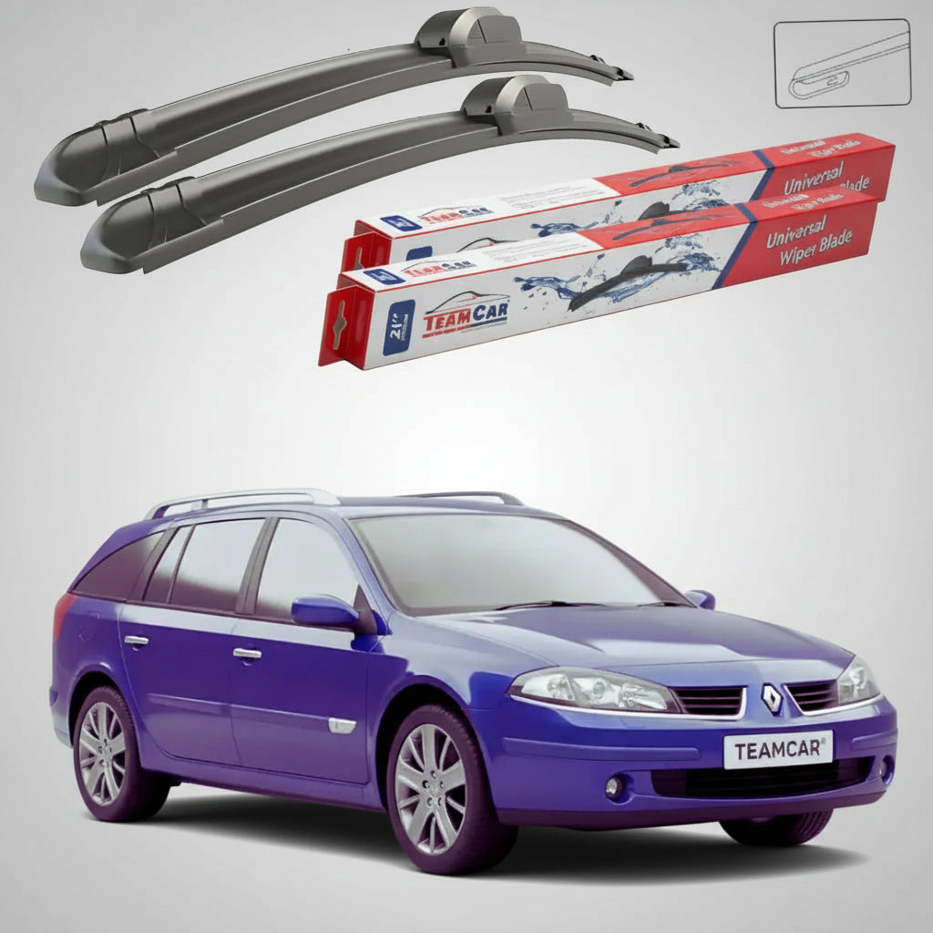 Ștergătoare Renault Laguna II Grandtour Break 2001-2007 | Set Față Flat – TeamCar®