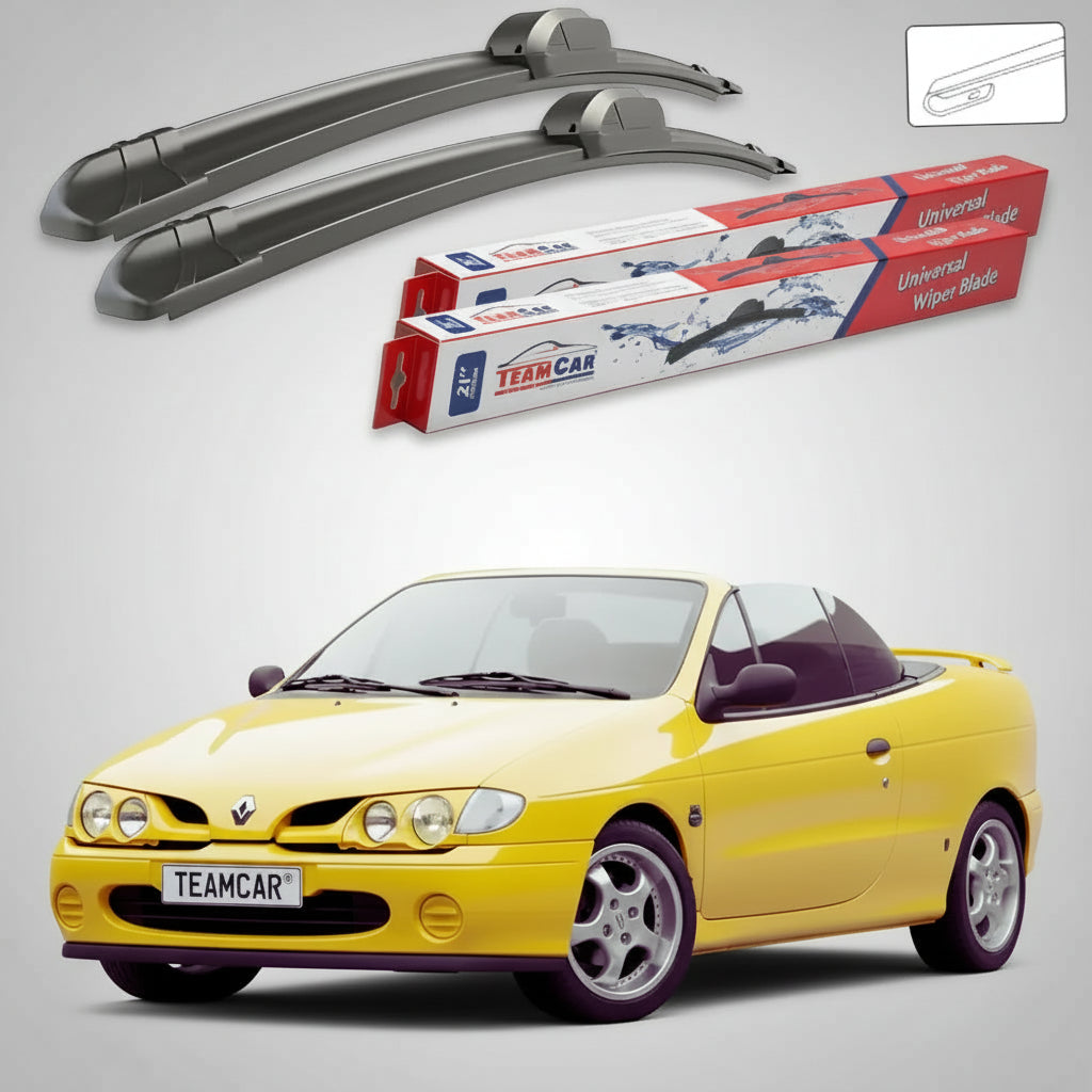 Ștergătoare Renault Megane I Cabriolet 1996-2003 | Set Față Flat – TeamCar®